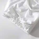 Luxury Satin Fitted Sheet – 400 TC Egyptian Cotton – White