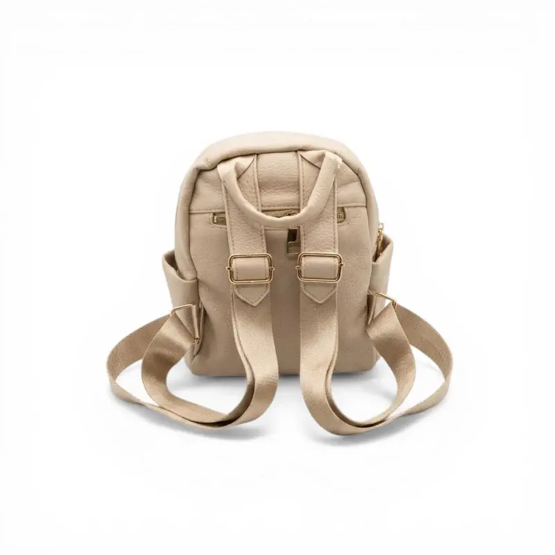 "Sienna" Grained Leather Backpack BA-72