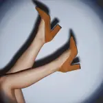 Leather Sandal Thick Heel-R-800