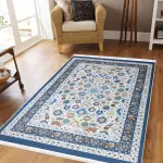 Victoria Blue Carpet - 150cm x 200cm