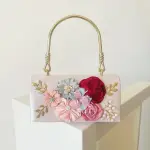 Pink Roselle Clutch