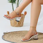 Transparent Heel Sandal C-49