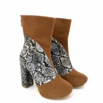 Half-boot suede in Lazar leather B-35