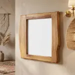 Unique Natural Design Handmade Wooden Wall Mirror