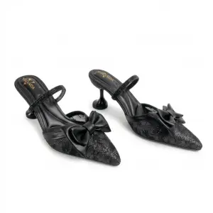 stylish sandal featuring an elegant bow design C-91