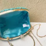 Turquoise Mosaic Clutch