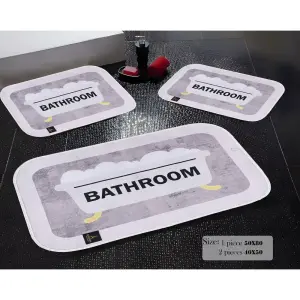 NeoBath Digital Bathroom Set Non Slip 3 Pieces