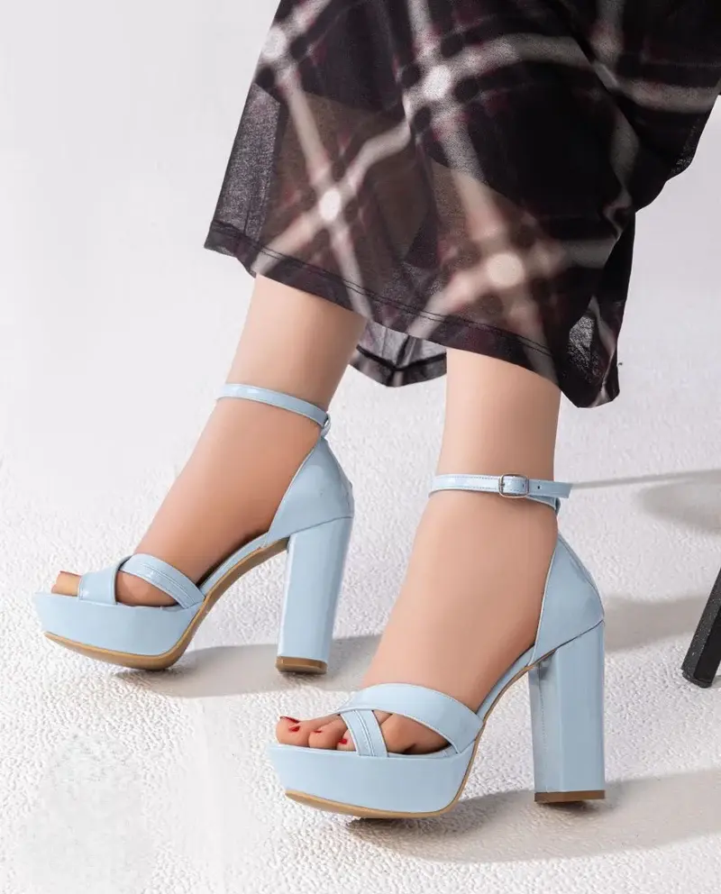 Sandal High Heel Leather-R-77