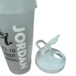 MD STAY FIT Jordan Protein Shaker Bottle with Mixing Ball, Flip-Top Lid, for Gym and Fitness