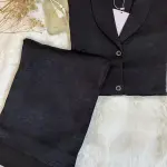 Noir crinkled Marble Effect pjs