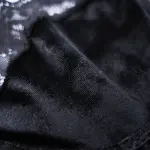 Velvet Lace Trim Sexy Plush See Through Push Up Bra Panty Set