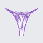 Breathable Skin-Friendly Embroidered Bra Thong Set