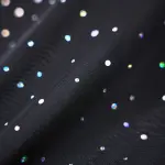 Sparkly Spaghetti Strap Mesh Ruffled Sheer Nightwear Dress Lingerie