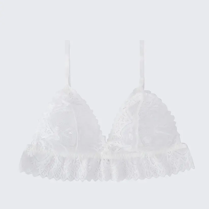 Plus Size Sexy Sheer Lace Mesh Bra Panty Set
