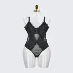 Plus Size Sexy Sheer Tummy Shaper Slimming Bodysuit