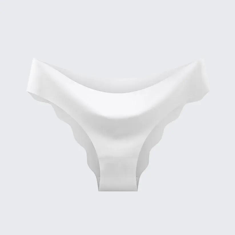 Women's Plus Size Seamless Ice Silk Bikini Breathable Wave Edge