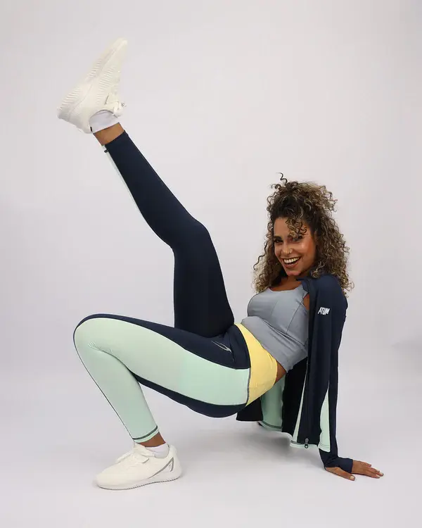 High Waist Women's Navy Leggings