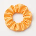 SilkGlow Satin Scrunchie – Orange