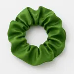 SilkGlow Satin Scrunchie – Green