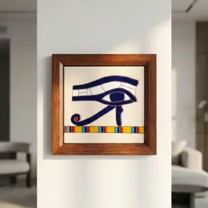 Eye of Horus Framed Ceramic Artwork