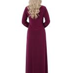 Cotton Jacquard Winter Nightgown for Women – Warm & Soft Sleepwear with Elegant Embroidery – Long Winter Home Dress