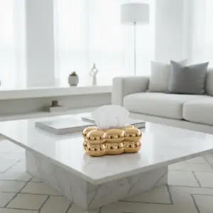 Cloud Chrome Tissue Box