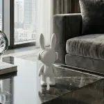 Headphone Bunny Figurine