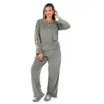 ✨ Luxe Comfort Embroidered Lounge Set