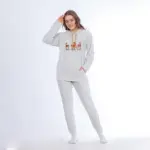 Winter Pajama Set in Velvet Cotton