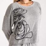 🩶 Grey Velvet Lounge Set – Soft & Elegant Comfort