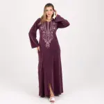Elegant Velvet Embroidered Abaya