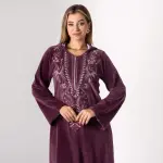 Elegant Velvet Embroidered Abaya