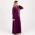 Velvet Embroidered Abaya – Elegant Modest Style