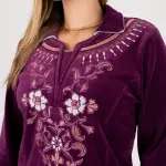 Velvet Embroidered Abaya – Elegant Modest Style