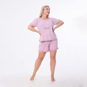 Cotton Embroidered Pajama Shorts Set – Soft & Comfortable Summer Sleepwear