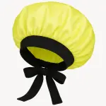LuxeBow Satin Bonnet – Yellow