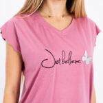 Butterfly Cotton Pajama Set With Pants