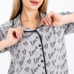 Classic Short Pajama Set with Half Sleeves – Timeless Comfort & Style