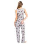 Women’s Butterfly Print Pajama Set – Sleeveless Top & Long Pants