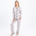 Classic Printed Long Sleeve Pajama Set