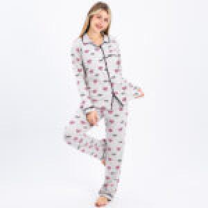Classic Printed Long Sleeve Pajama Set