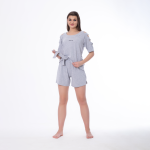 Cotton Pajama Shorts Set – Breathable & Comfortable for Summer