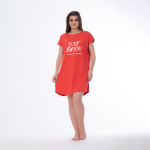 Printed Cotton Nightgown – Short, Half Sleeves & Perfect for Summer Comfort