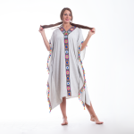 Embroidered Cotton Summer Nightgown – Short, loose, and designed for comfort
