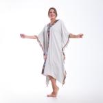 Embroidered Cotton Summer Nightgown – Short, loose, and designed for comfort