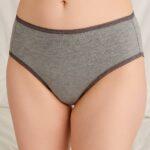 Women’s High-Waist Cotton Briefs(Pack of 3)