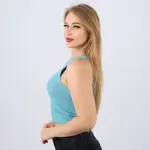 Cotton Ribbed Sleeveless Crop Top – Casual Fitted Tank for Women