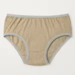 Hipster Briefs Plain Ribbed Underwear Panties