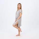 Women’s Cotton V-Neck Nightgown with Delicate Embroidery – Soft and Comfortable