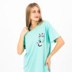 Cotton Nightdress with Cute Panda Print